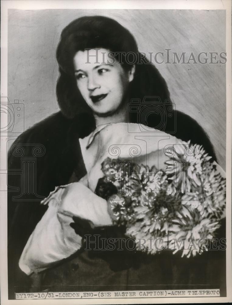 1947 Press Photo Mrs Barney Hagen, an English war bride - nec48236 - Historic Images