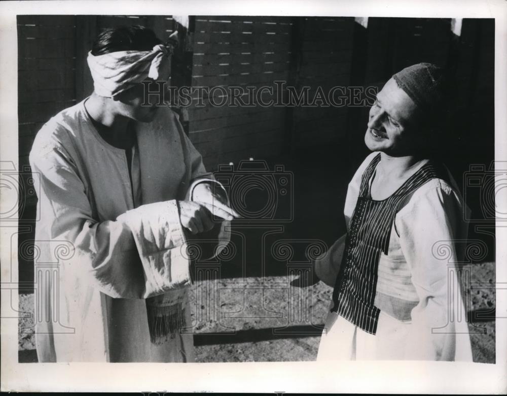 1947 Press Photo Cairo, Egypt German POWs held at a govt camp - nec41989 - Historic Images