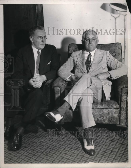 1933 Press Photo Police Senor Obregon son-in-law to former President Machado - Historic Images