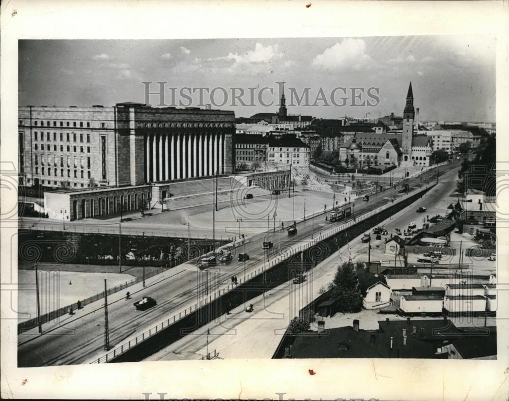 1939 Press Photo Finnish Parliament Building in Helsinki, Finland - nec42892 - Historic Images