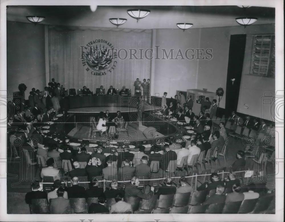 1953 Press Photo Economic Council Underway in Caracas, Venezuela - nec47864 - Historic Images