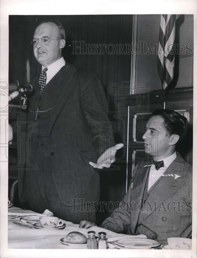 1946 Press Photo John Roggee Fired Attorney General Assistant After WWII - Historic Images