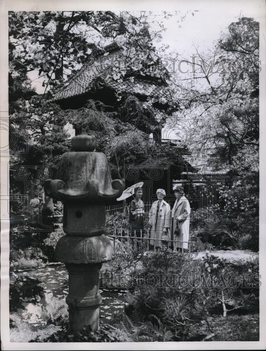 1959 Press Photo Japanese Tea Garden at San Francisco's Golden Gate Park - Historic Images