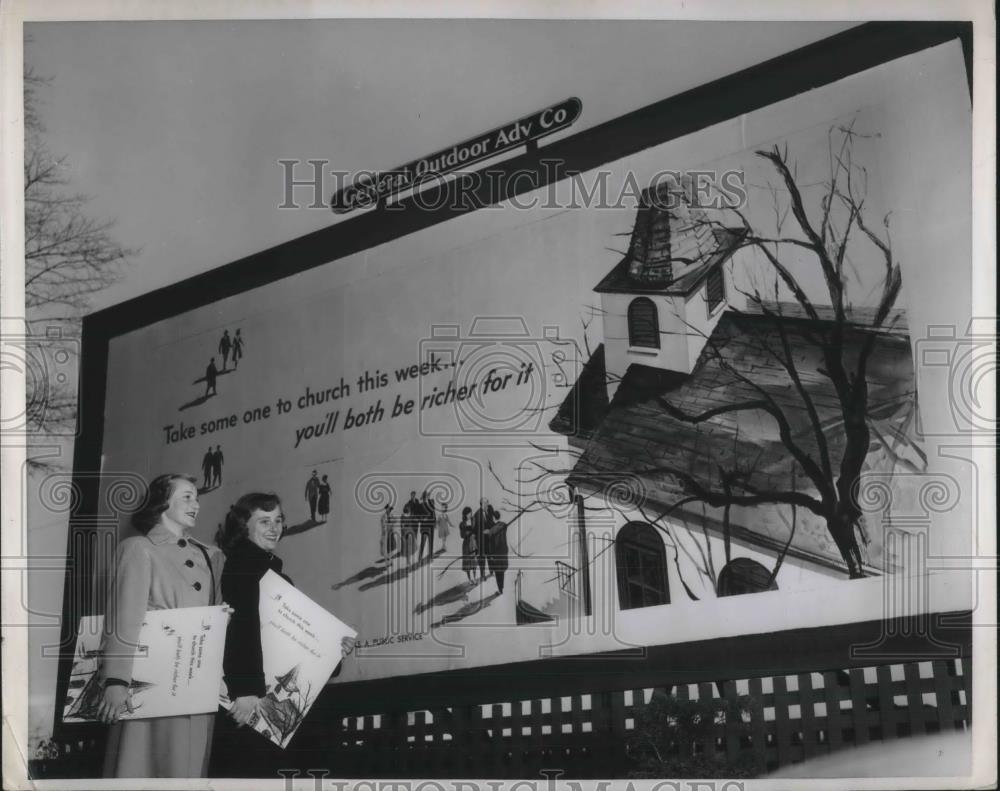 1951 Press Photo Janet Allen YMCA Branches Religion In AMerica Movement - Historic Images