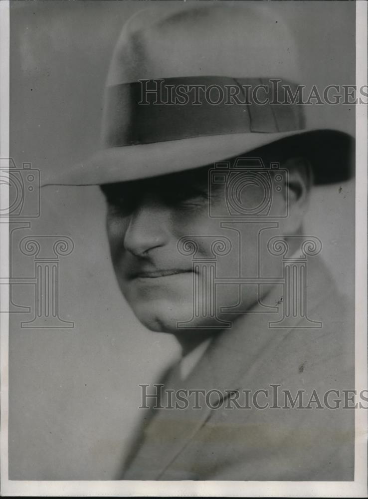 1934 Press Photo Harry W. Morrison newly elected president of &quot;six companies&quot; - Historic Images