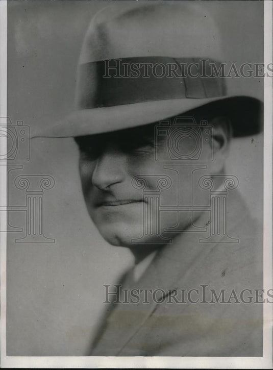 1934 Press Photo Harry W. Morrison newly elected president of "six companies" - Historic Images