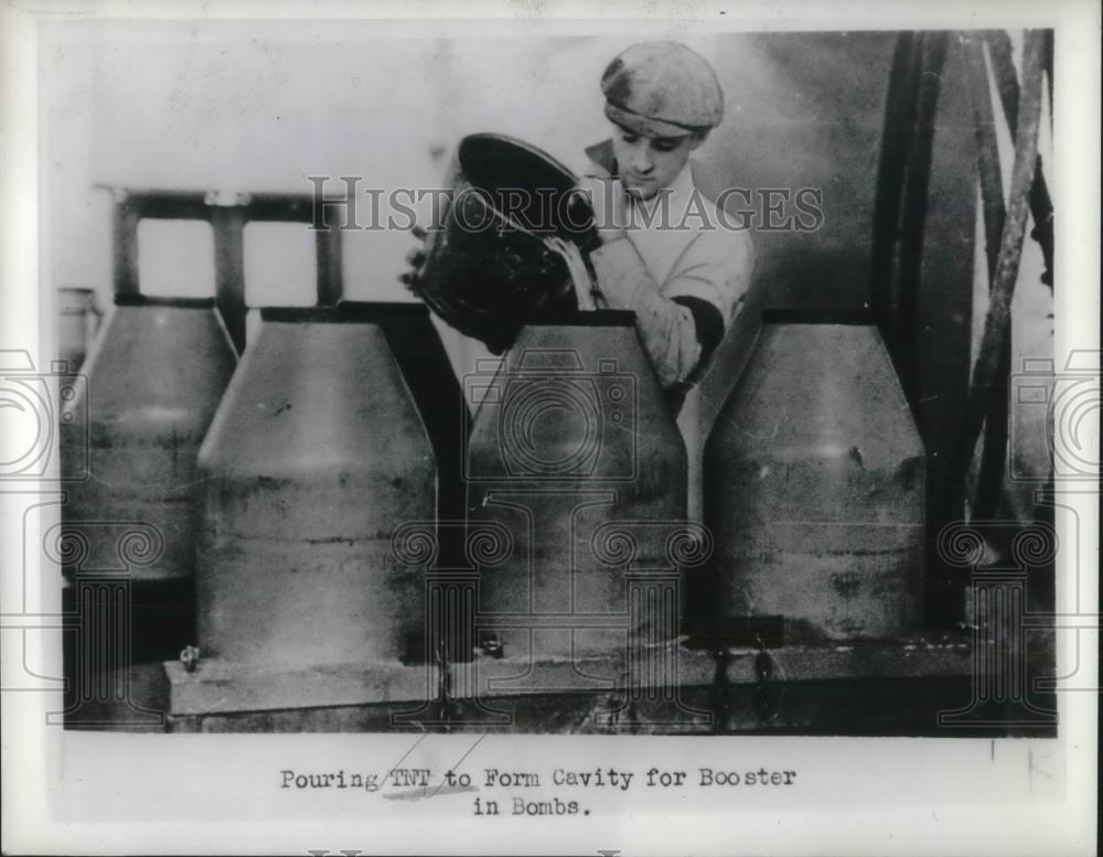 1942 Press Photo TNT Booster in bombs - nec50035 - Historic Images