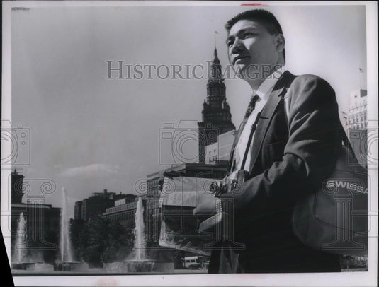1966 Press Photo William Wan, asst. mgr. Hong Kong Housing Authority - nec45625 - Historic Images
