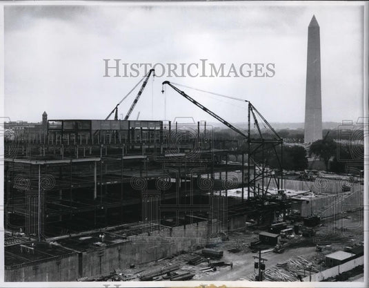 1960 Press Photo Framework for the Museum of History and Technology. - nec52951 - Historic Images