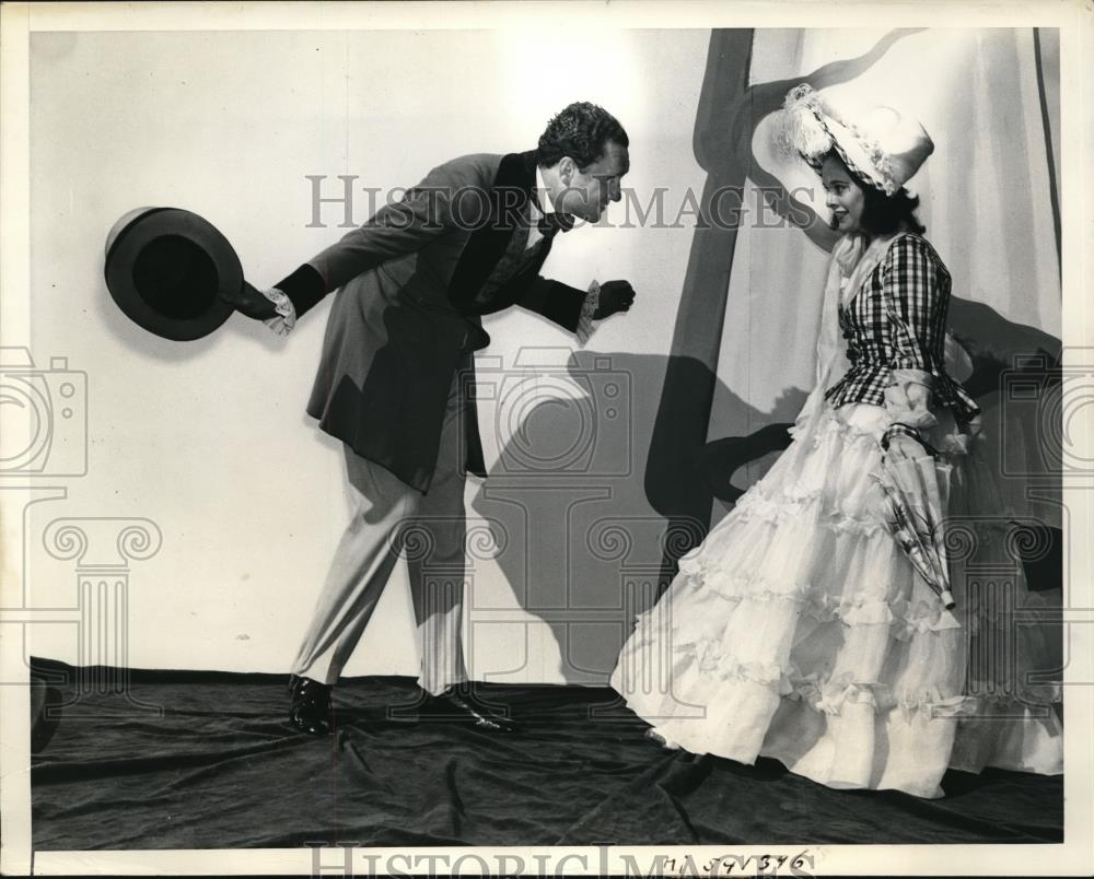 1940 Press Photo George Lowther And Wife Star In Miami Opera Blossom Time - Historic Images