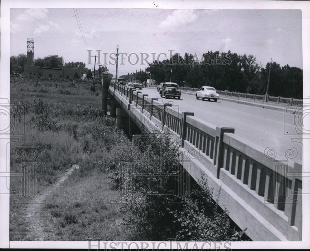 1953 Press Photo Bridge Over Arkansas River - nec52819 - Historic Images