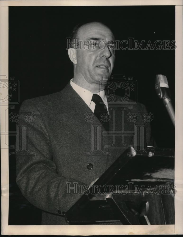 1949 Press Photo Bela Balassa Hungarian Consul General in New York - nec52200 - Historic Images