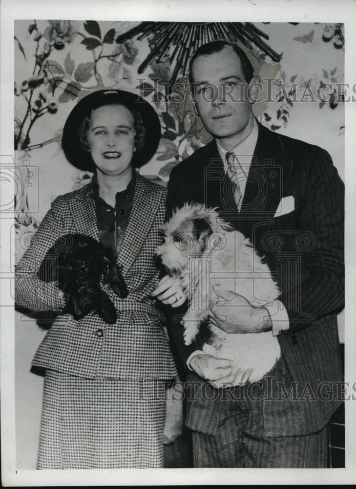 1935 Press Photo Lady Chamberlain&#39;s daughter Daine Arthur Terrance Maxwell - Historic Images