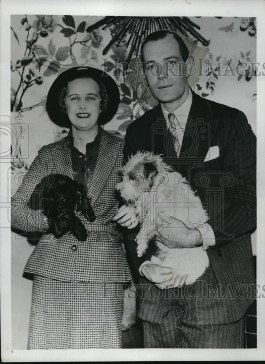 1935 Press Photo Lady Chamberlain's daughter Daine Arthur Terrance Maxwell - Historic Images