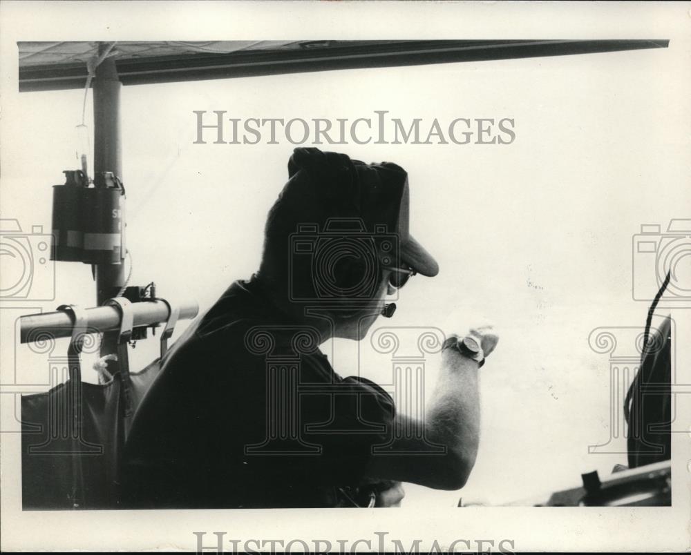 1970 Press Photo Major Harry D. Ray Jr. at Work - nec43202 - Historic Images