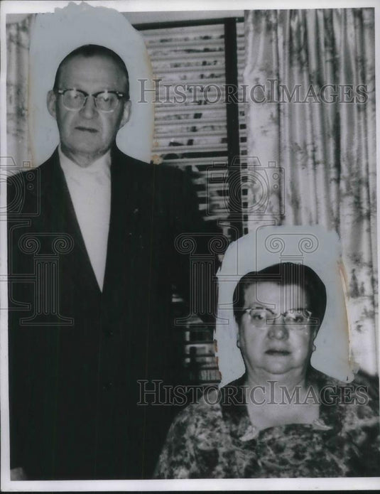 1967 Press Photo mR & Mrs Frank Baraga 50th wedding anniversay - nec47811 - Historic Images