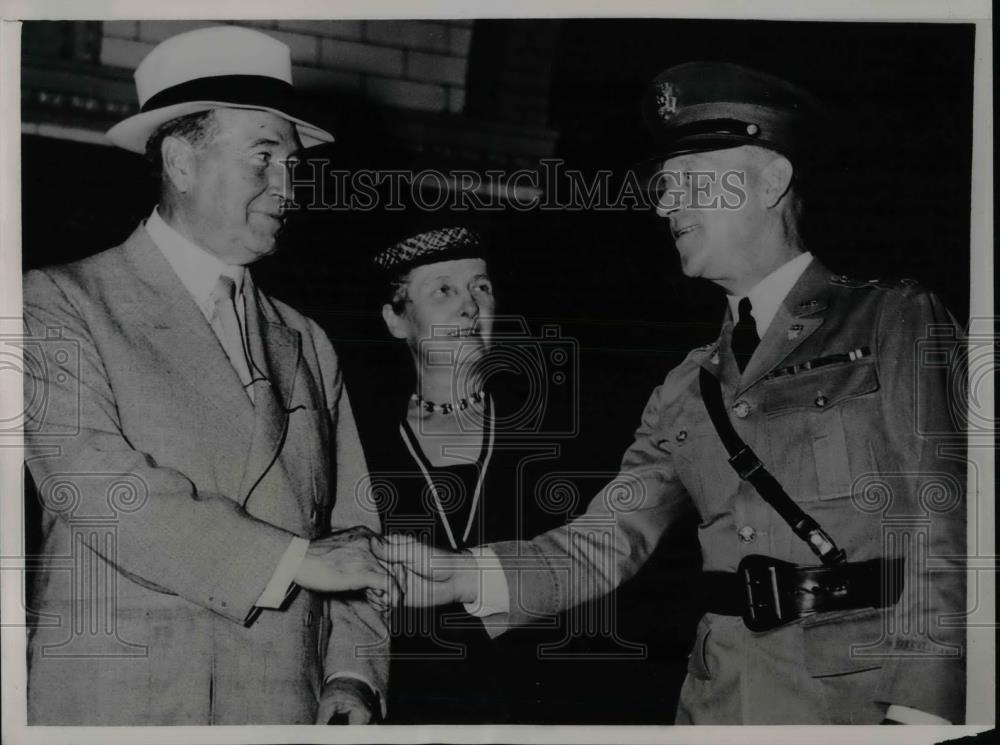 1939 Press Photo Ontario Canada Lt Gov &amp; Mrs  A Mathews, Col CE Thompson - Historic Images