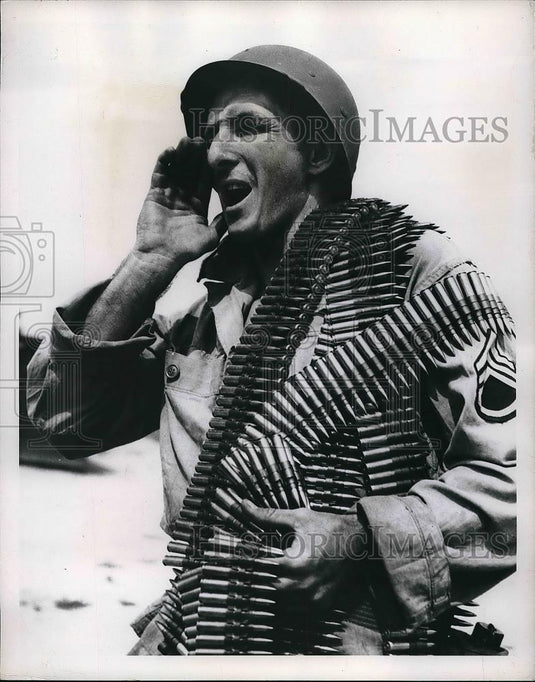 1948 Press Photo S/Sgt Charles C. Thompson at Ft Jackson, S.C - Historic Images