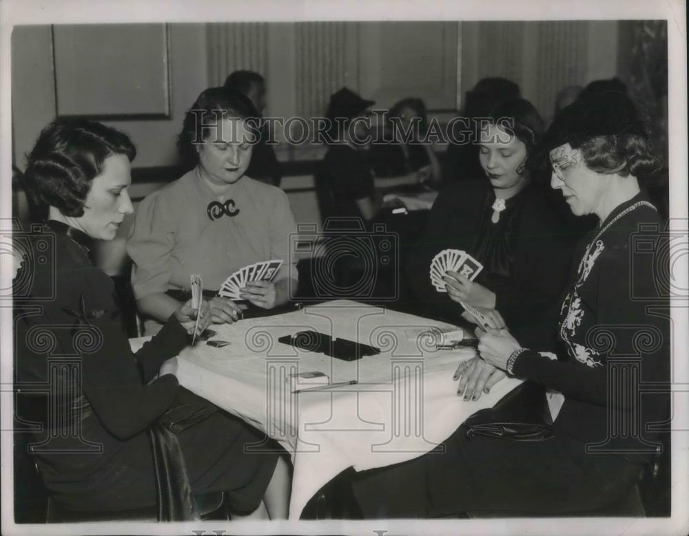 1937 Press Photo Capital team in National Bridge championships. - nec48004 - Historic Images