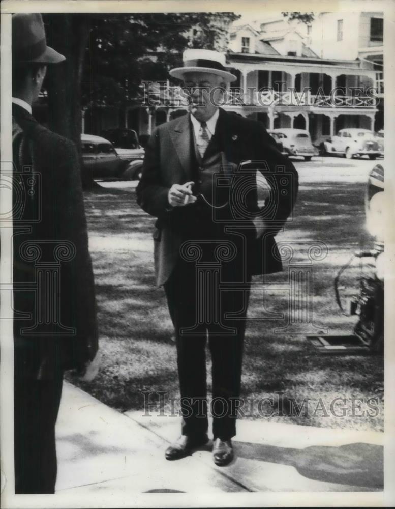 1937 Press Photo Judge Harry Owen, John Montague Robbery Trial, New York - Historic Images