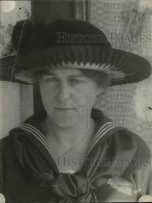 1923 Press Photo Mrs. Della Stallman, Innocent in Master's Murder, California - Historic Images