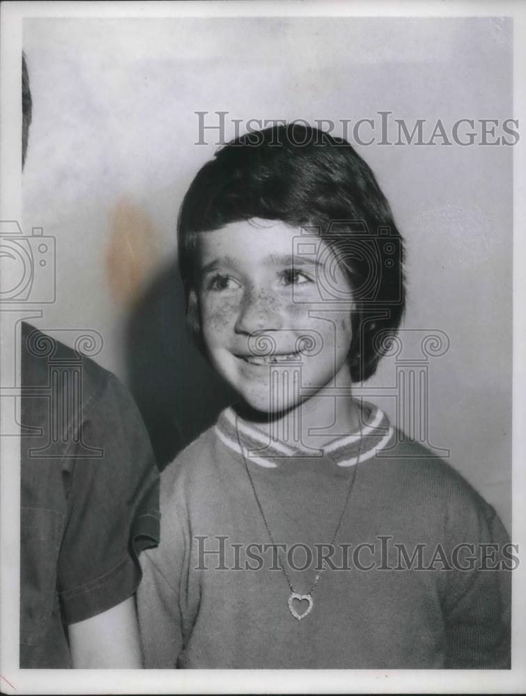 1959 Press Photo Clare Foster likes spelling because she likes to get hundreds - Historic Images