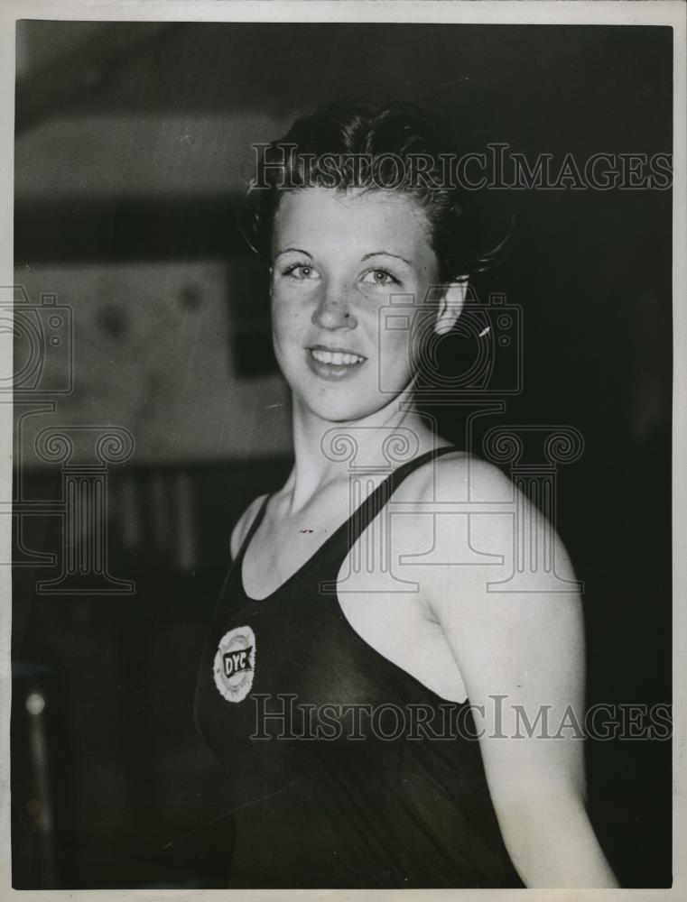 1935 Press Photo Jean Marie Nippgen, Michigan state swim records - nes15312 - Historic Images