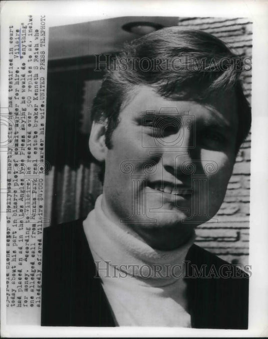Press Photo plot to commit murder by Kenneth Reich hiring Villaire - Historic Images