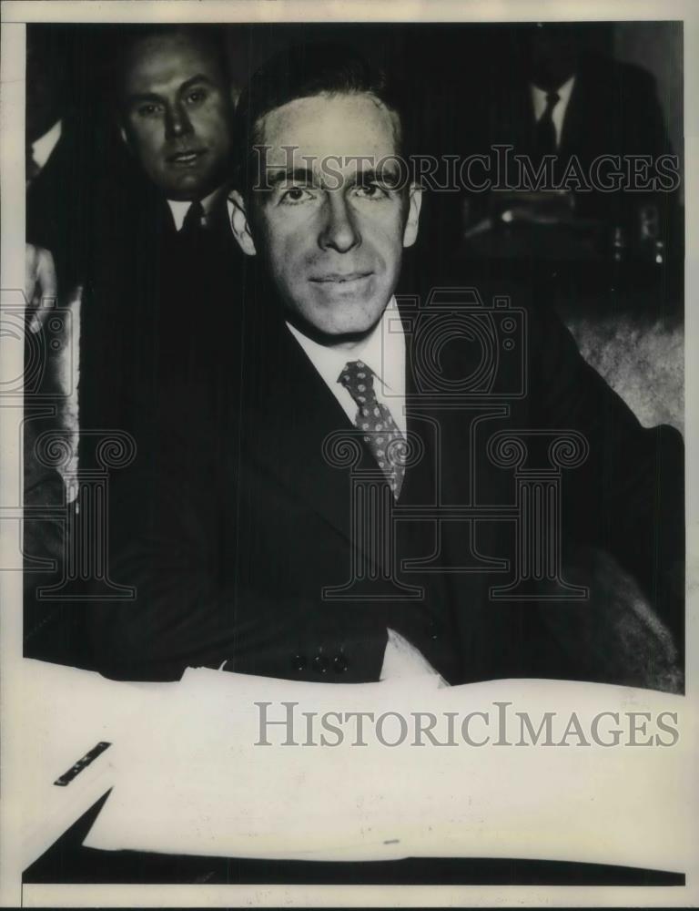 1933 Press Photo Leslie Show, Vice President of Chase National Bank - Historic Images