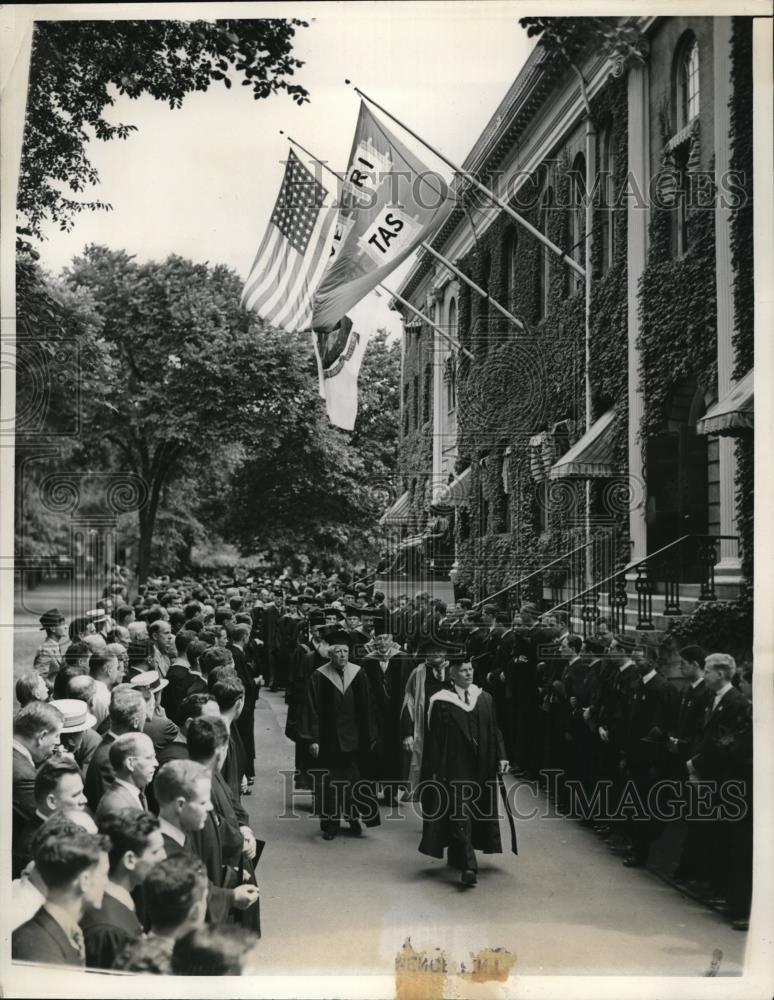 1938 Press Photo Harvard 287th Commencement Exercise - Historic Images