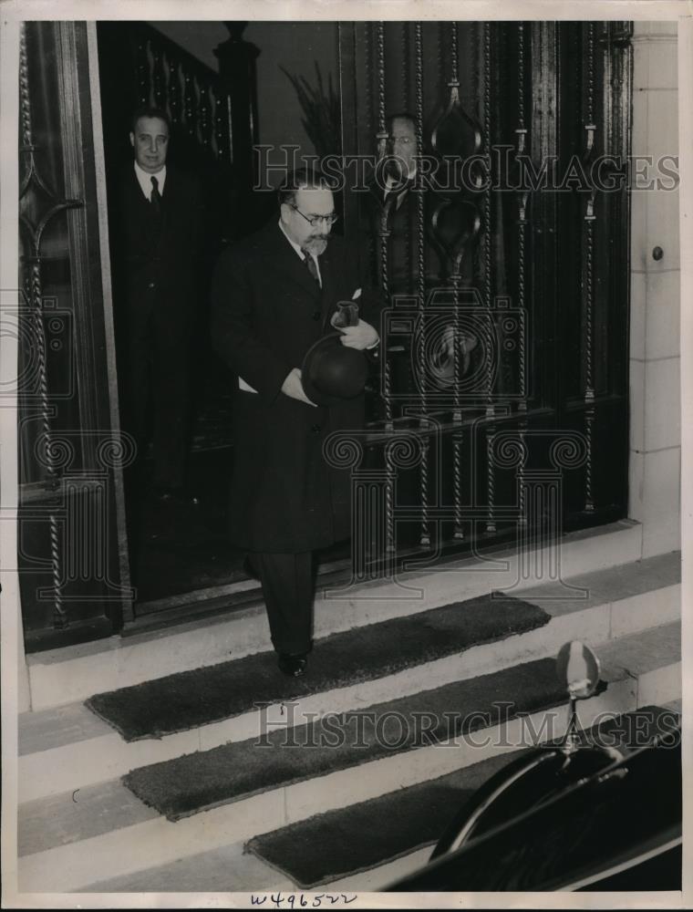 1939 Press Photo Spanish Ambassador Fernando De Los Rios. - Historic Images