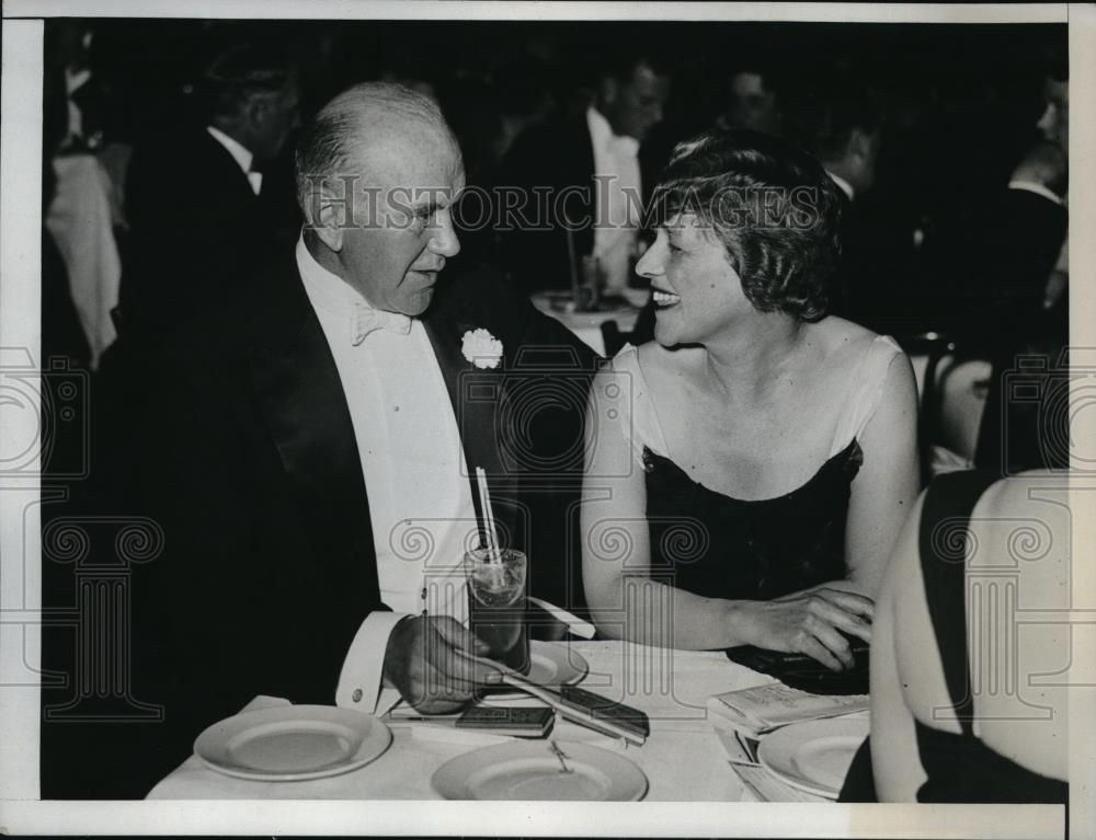 1934 Press Photo Mrs Ricard Whitney, wife of NYSE president, attended a benefit - Historic Images