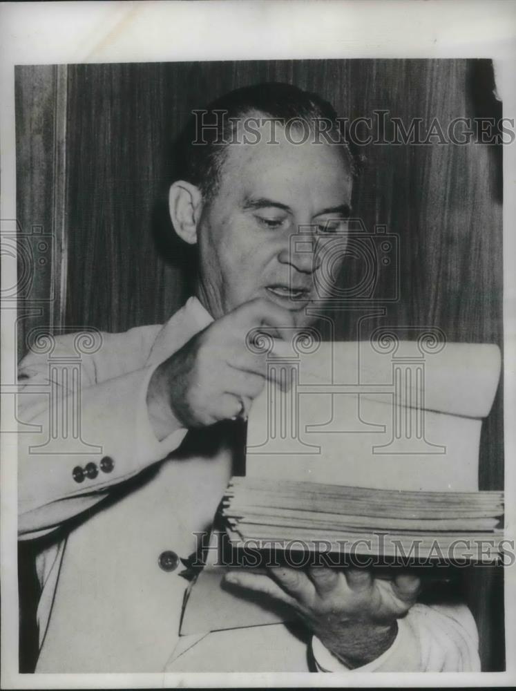 1948 Press Photo Phila, Pa. Magistrate John O&#39;Malley warrant for misconduct - Historic Images