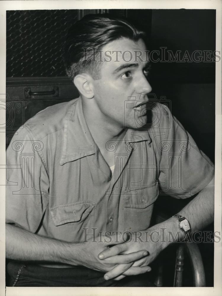 1941 Press Photo Husband Of Slain Bride Lee Sherman Killed By Ronald Toft - Historic Images