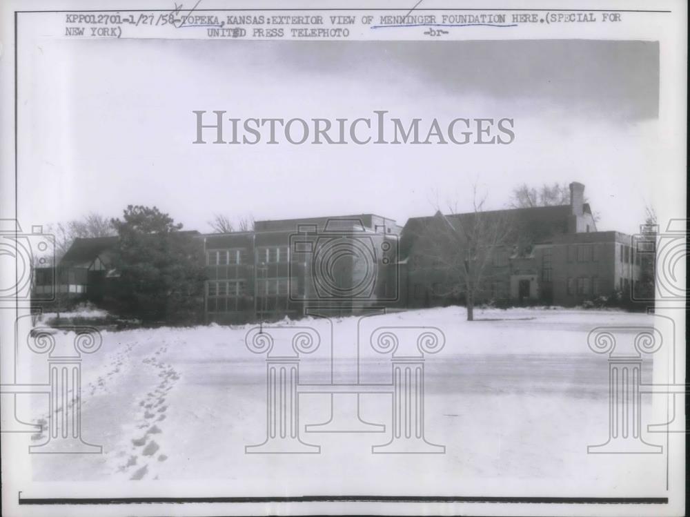 1958 Press Photo Topeka Menninger Foundation - Historic Images