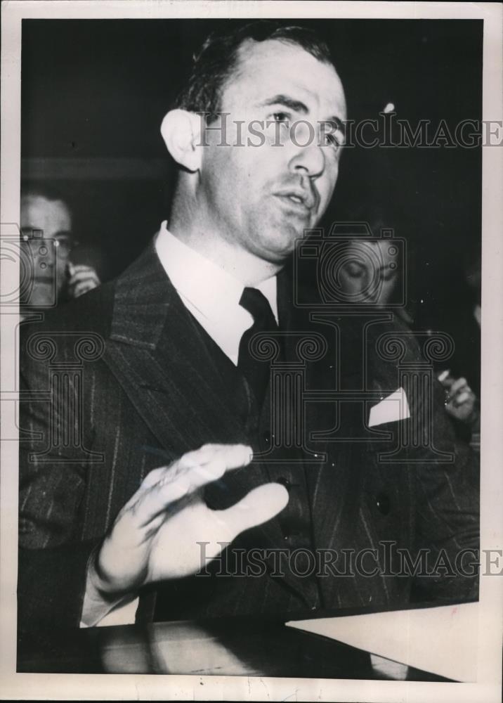 1951 Press Photo Army Secretary Frank Pace jr at House Sub Committee - Historic Images