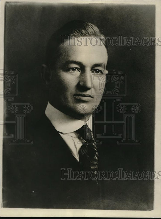 1922 Press Photo Asher Hobson American Deligate To Roman Agricultural Institute - Historic Images