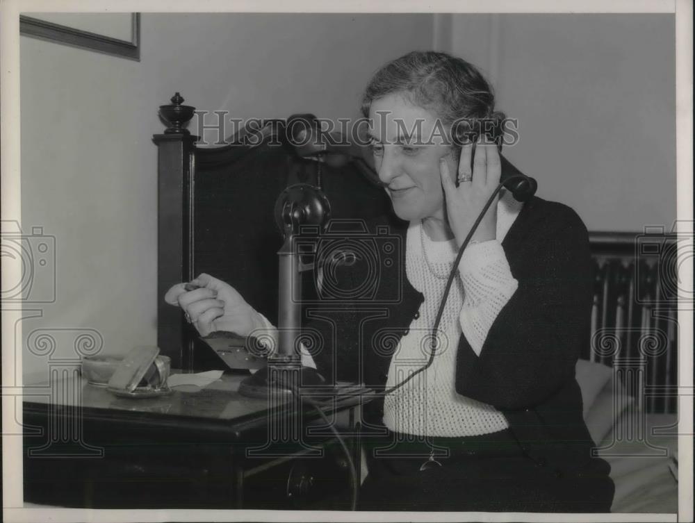 1936 Press Photo Mrs. William Sinclair LeVan, Ohio, at the Republican convention - Historic Images