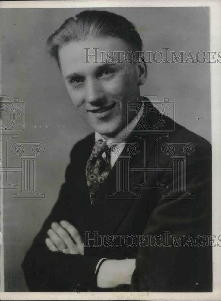 1928 Press Photo Henry T. Olson after being found innocent of murder - Historic Images