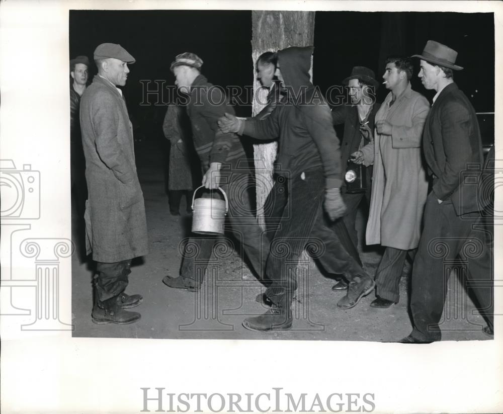 1941 Press Photo Violence flares up at the Red Lion Mine ,Pa. - nec35498 - Historic Images