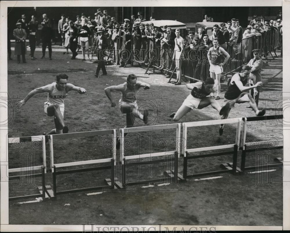 1933 Press Photo E.G. Bath of Michigan State won the Penn Relay Games. - Historic Images