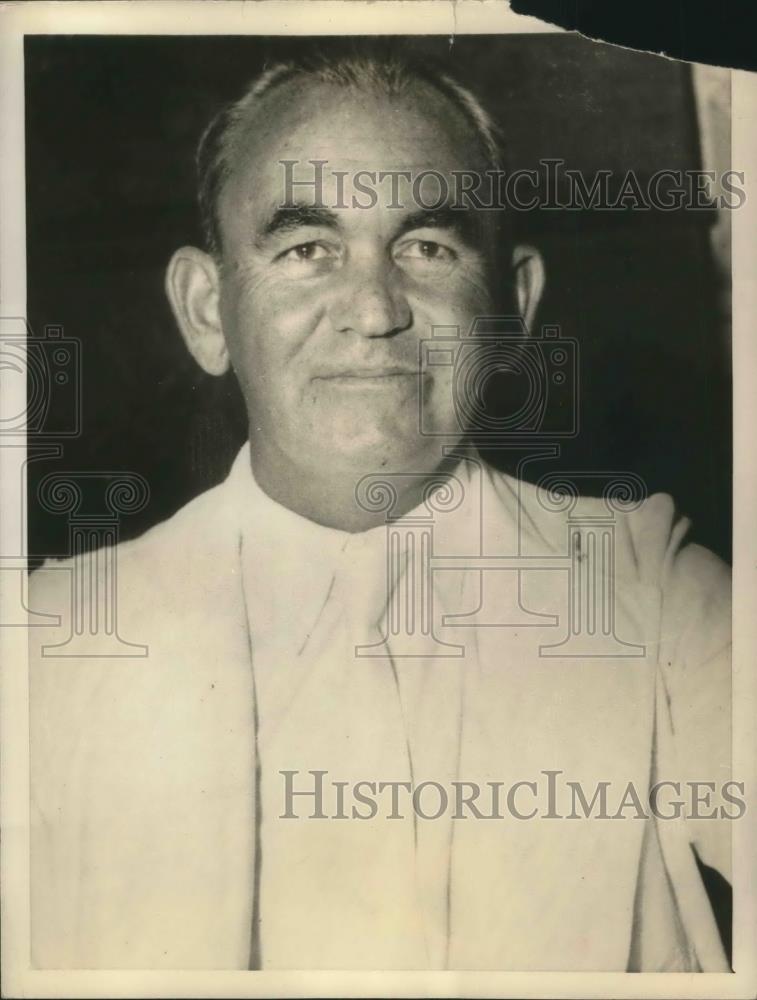 1933 Press Photo Closeup of Thomas J. Mooney, served 16 years of life sentence - Historic Images