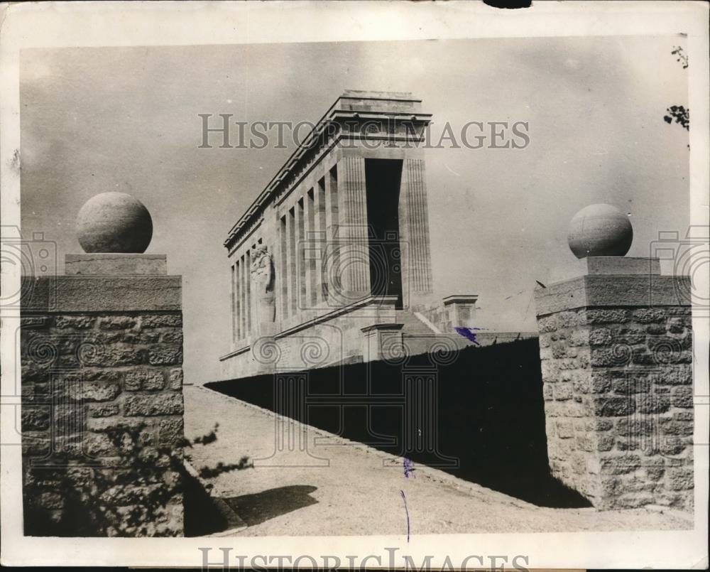 1931 Press Photo Chateau Thierry, France monument to be dedicated - Historic Images