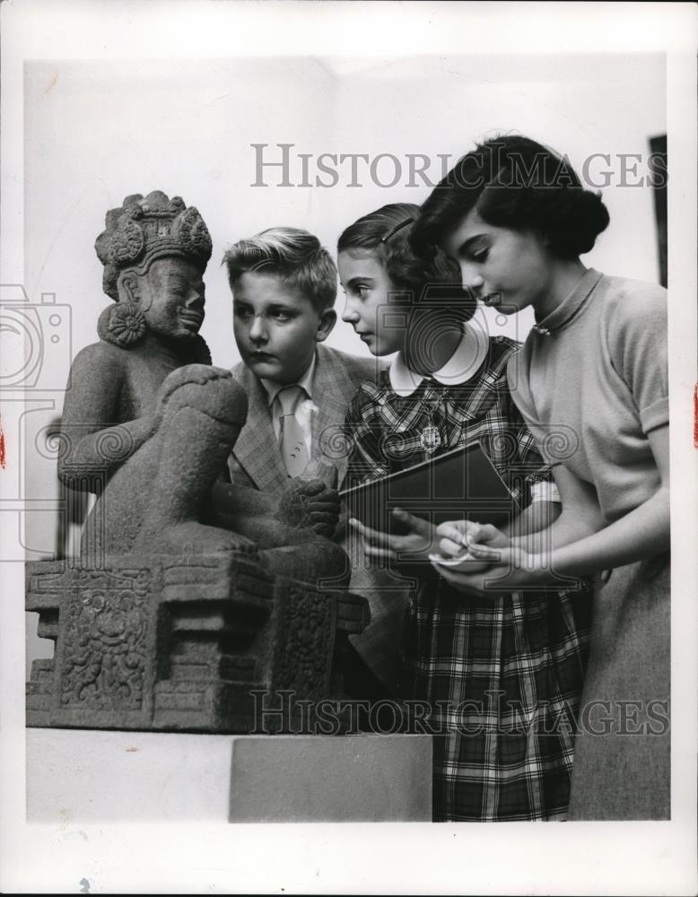 1953 Press Photo Danny Wehnes, Jean Herzegh, and Leslie Aurbach - Historic Images