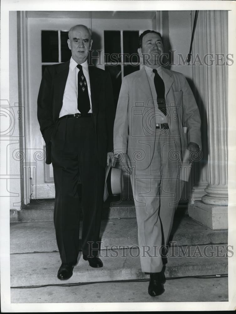 1952 Press Photo DC CIO Pres Phillip Murray &amp; Ben Fairless pres of US Steel - Historic Images