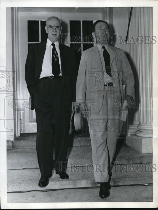 1952 Press Photo DC CIO Pres Phillip Murray & Ben Fairless pres of US Steel - Historic Images