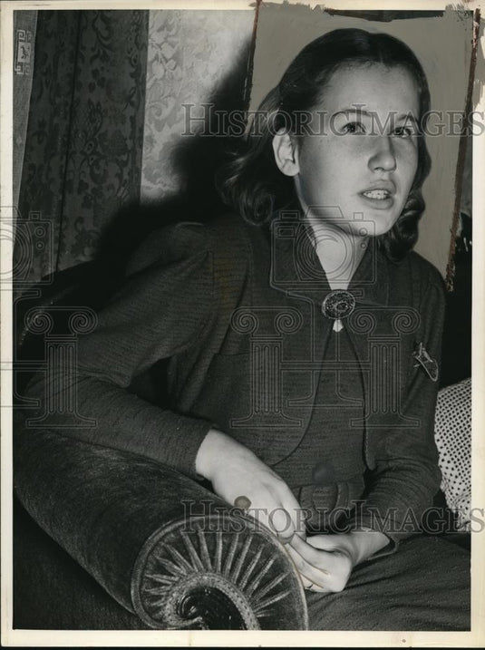 1940 Press Photo Salme Soderlund age 14 from Finland - nec77826 - Historic Images