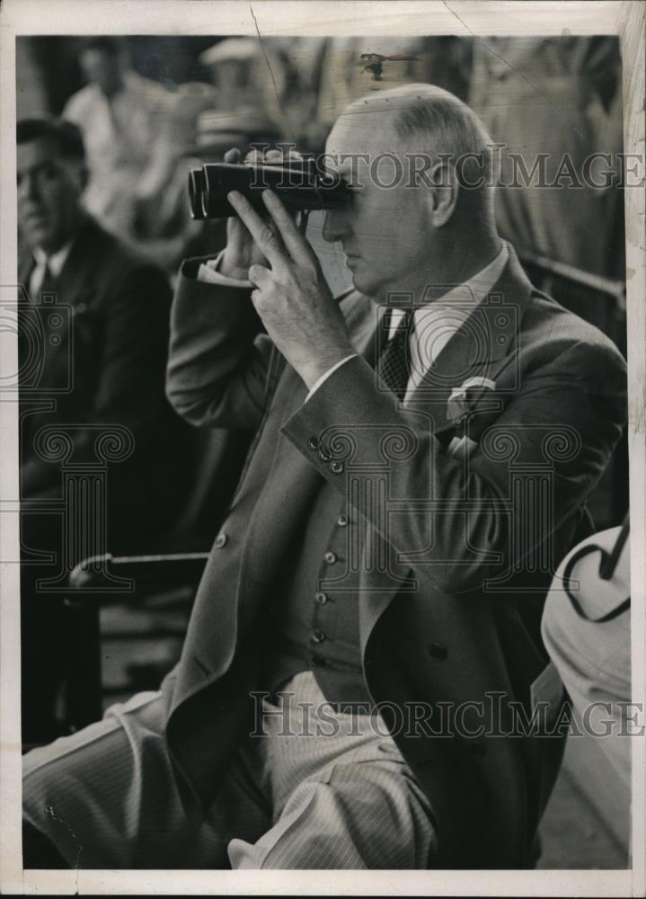 1939 Press Photo Hialeah Park, Fla Postmaster Gen James Farley at the races - Historic Images