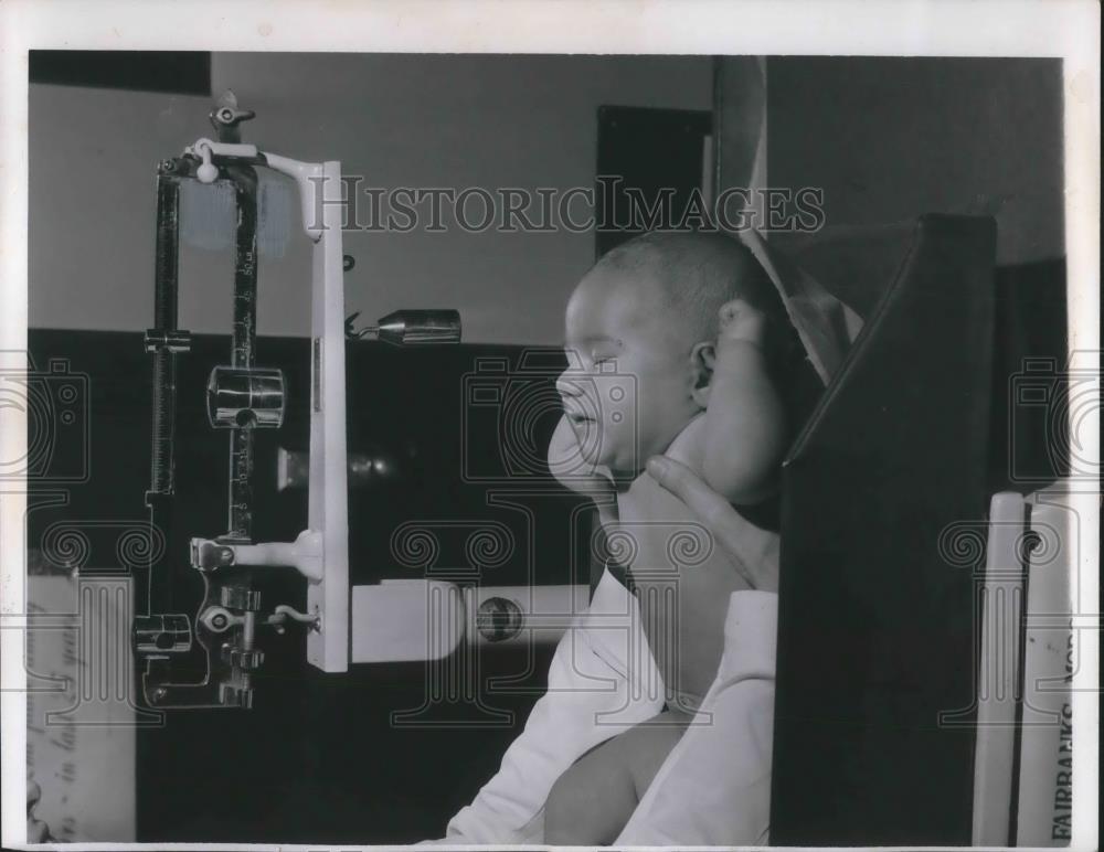 1958 Press Photo 3 Month Old Infant Richard Salva - Historic Images