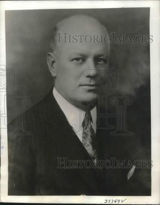1937 Press Photo Robert R Henderson. pres of Pacific Portland Cement Co - Historic Images